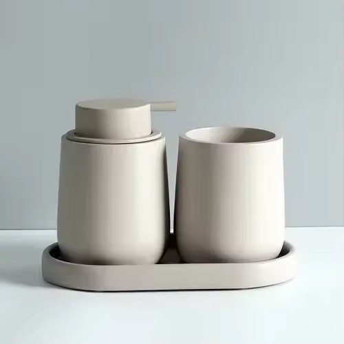 Home Essentials Bathroom Accessories - Hars Lotion Fles Mondwater Beker Lade