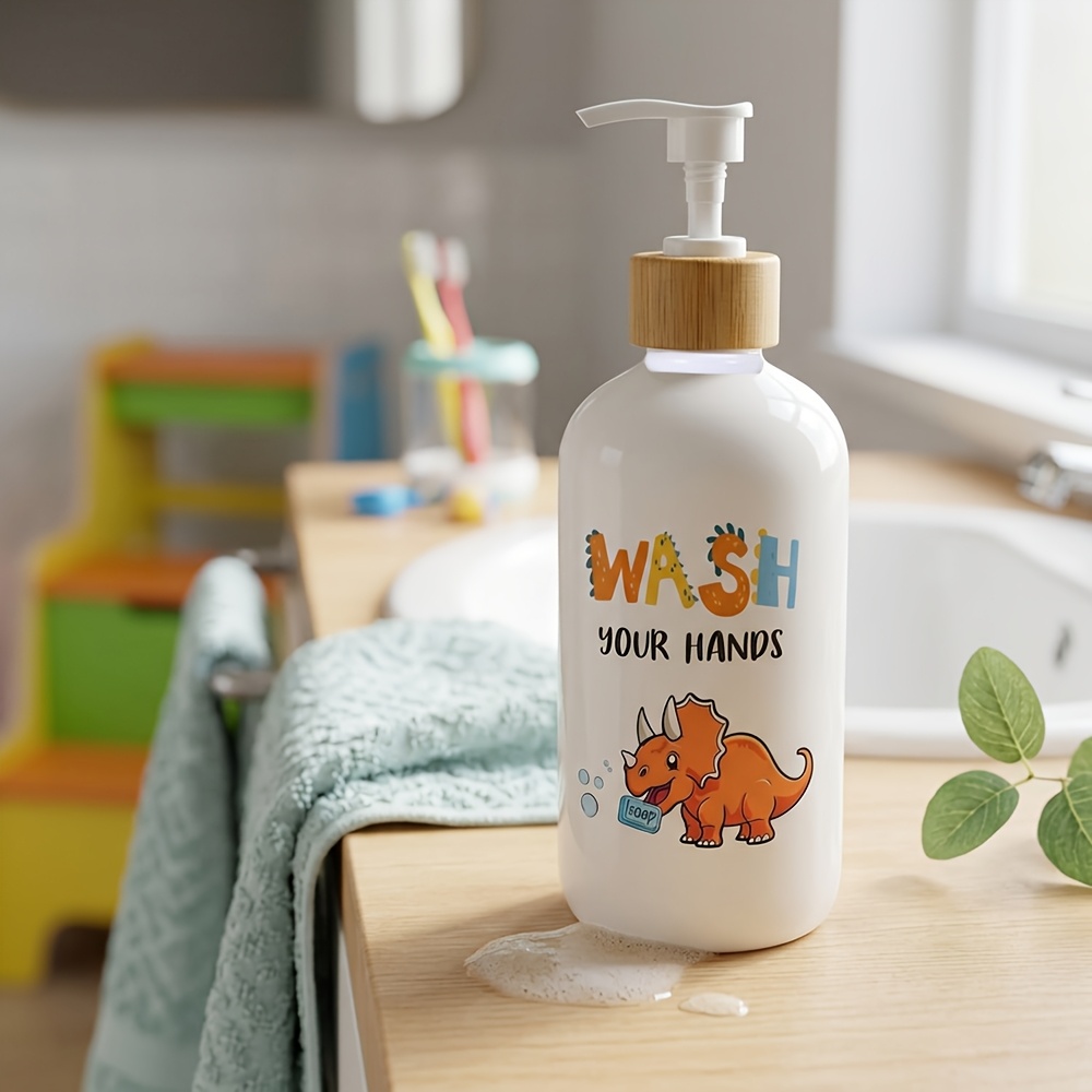 Soap Dispenser Pump - Zeepdispenser voor de badkamer, dinosaurusvormige plastic