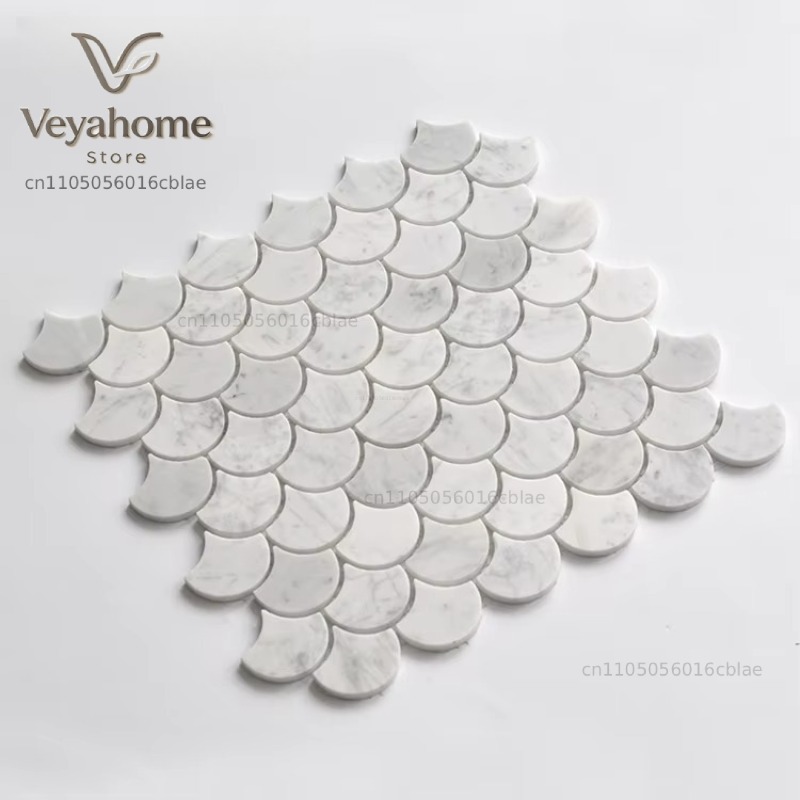 Home Bathroom Tiles - Visgraatvormige marmeren mozaïektegel voor badkamer en