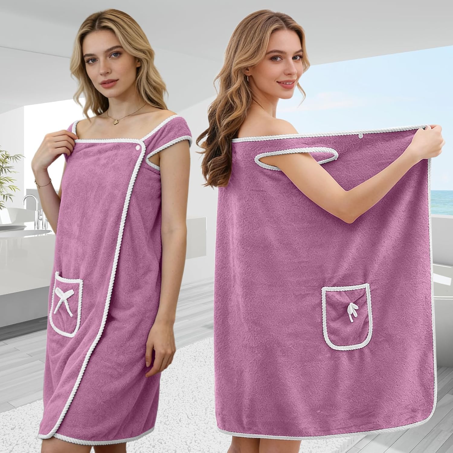 Home Bathroom Spa - Snel drogende draagbare badhanddoeken voor dames
