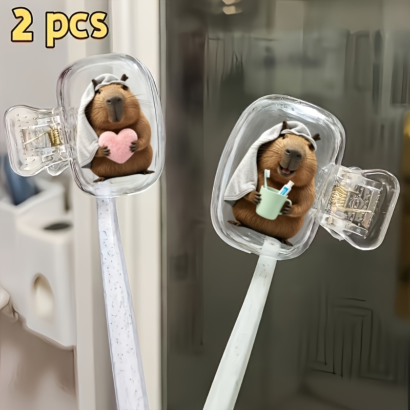 Home Essentials Bathroom Accessories - 2 stuks Capibara met Hart en