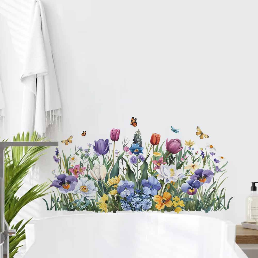 Home Bathroom Tiles - Tulpenvlinder raamstickers decoratieve stickers voor thuis,