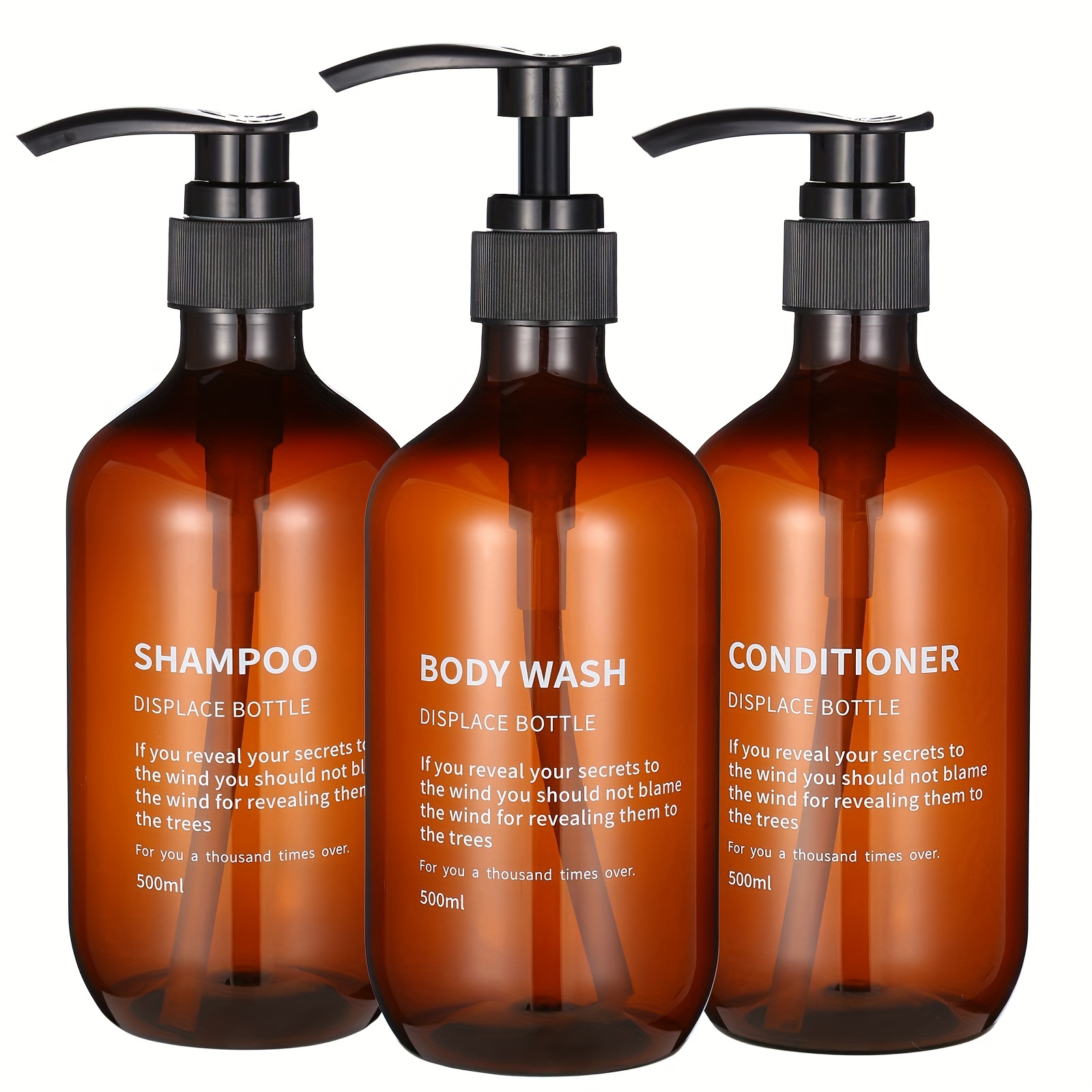 Soap Dispenser Pump - 3 stks Waterdichte Shampoo Conditioner Dispenser