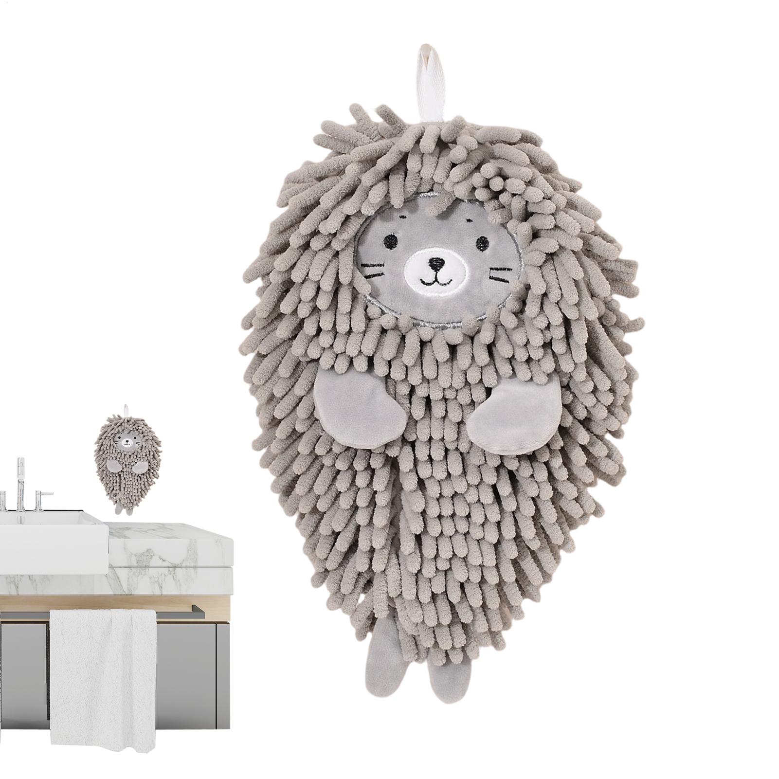 Home Bathroom Spa - Badkamerhanddoeken Schattige zeeleeuwvormige zachte chenille washandjes