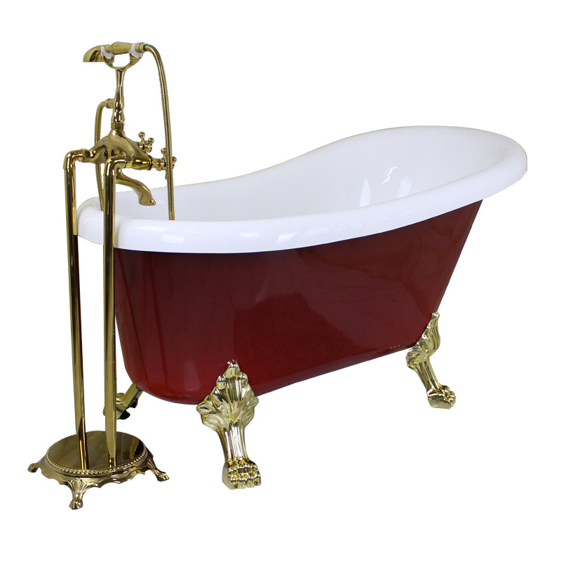 Home Bathroom Spa - Vrijstaand bad, acrylkleurig met klauwvoet, ligbad,