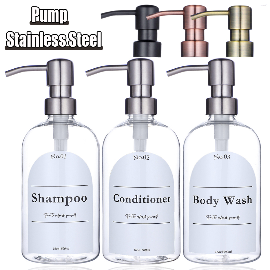 Soap Dispenser Pump - Doorzichtige shampoo conditioner body wash dispenser