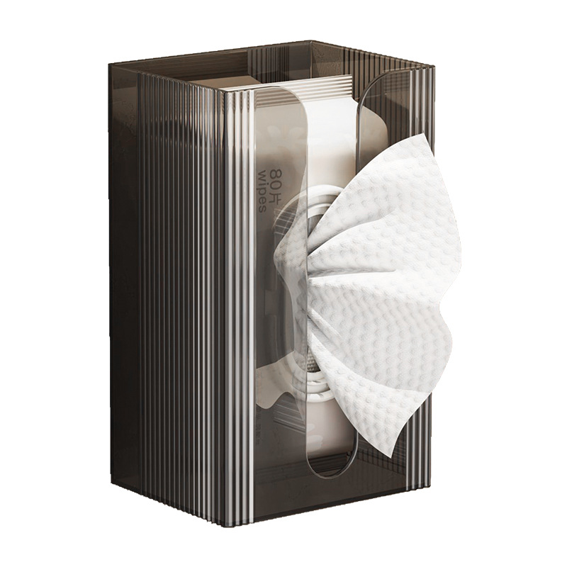 Home Bathroom Paper Towel Dispenser - Acryl tissueboxhouder, transparant, wandmontage, papieren handdoekdispenser