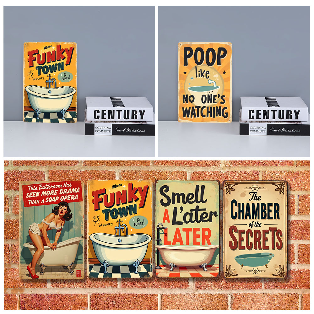 Grappige Badkamer Regels Vinta - Home Decor Bathroom Ideas recensie en prijs