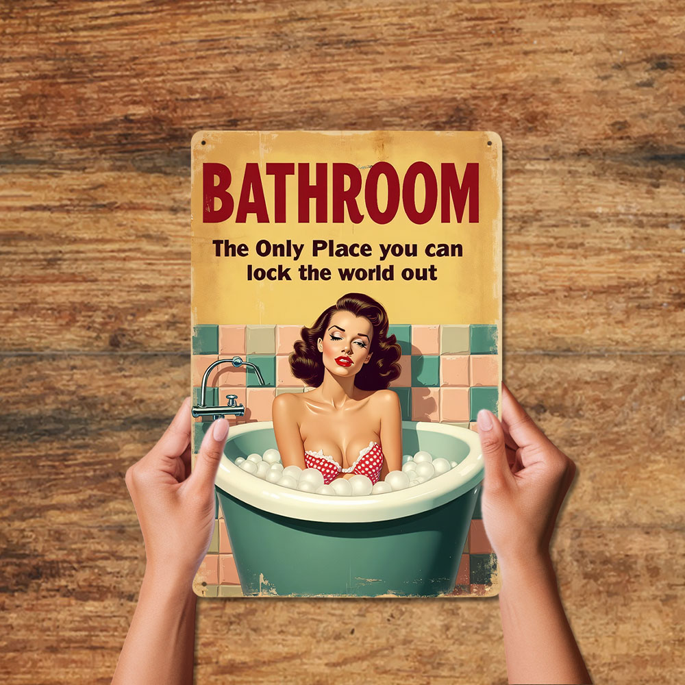 Grappige Badkamer Regels Vinta - Home Decor Bathroom Ideas recensie en prijs