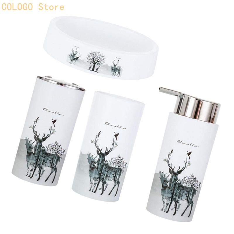Badkameraccessoireset met hert - Home Essentials Bathroom Accessories recensie en prijs