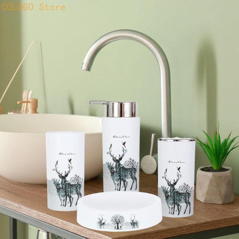 Badkameraccessoireset met hert - Home Essentials Bathroom Accessories recensie en prijs