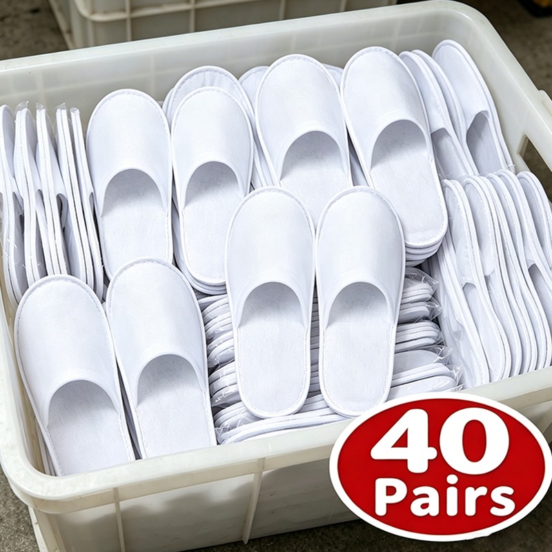 40pairs 2026 Witte Hotel Slipp - Home Bathroom Spa recensie en prijs