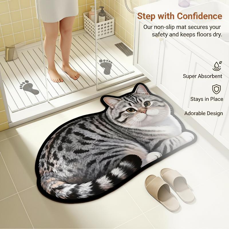 Diatomeeën badmat met schattig - Home Decor Bathroom Ideas recensie en prijs