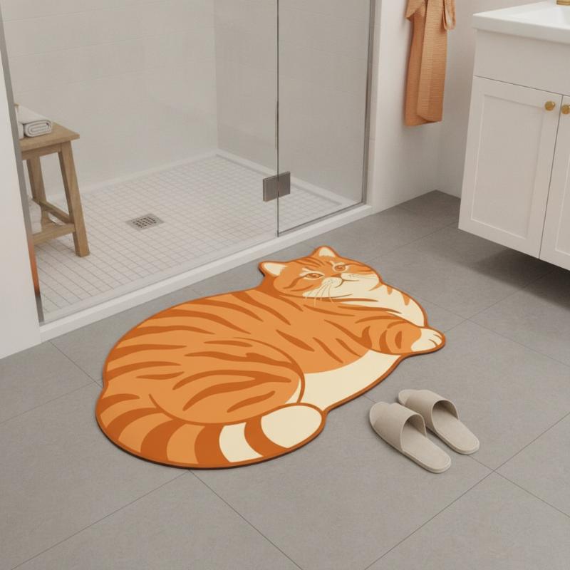 Diatomeeën badmat met schattig - Home Decor Bathroom Ideas recensie en prijs