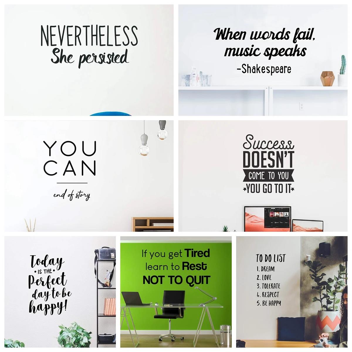1pc Quotes Muursticker zelfkle - Home Bathroom Tiles recensie en prijs