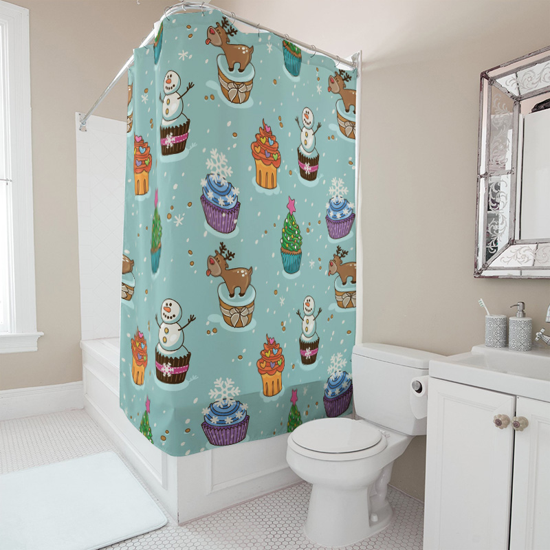 TU Charmant Kerst Douchegordij - Home Decor Bathroom Ideas recensie en prijs