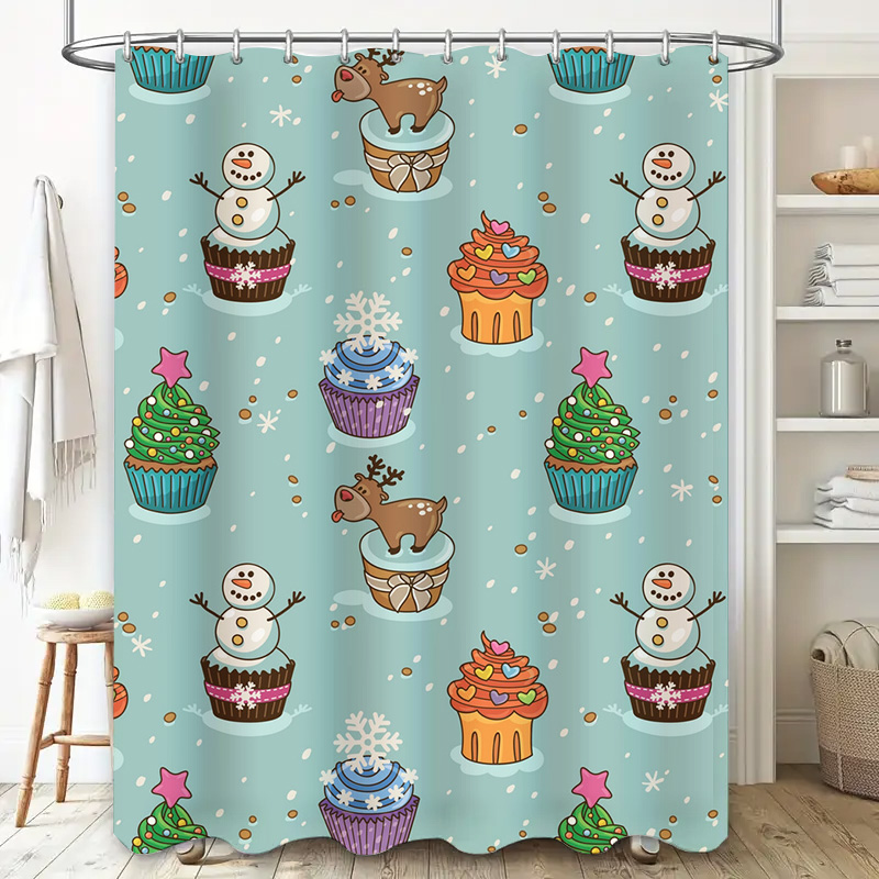 TU Charmant Kerst Douchegordij - Home Decor Bathroom Ideas recensie en prijs