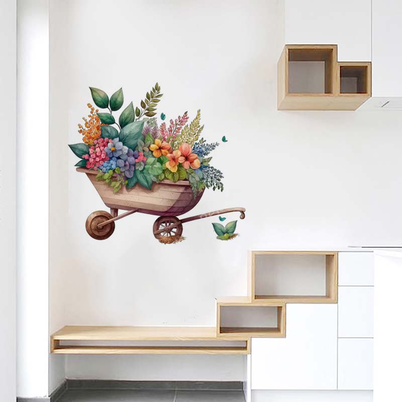 Landelijke stijl bloem aquarel - Home Bathroom Tiles recensie en prijs