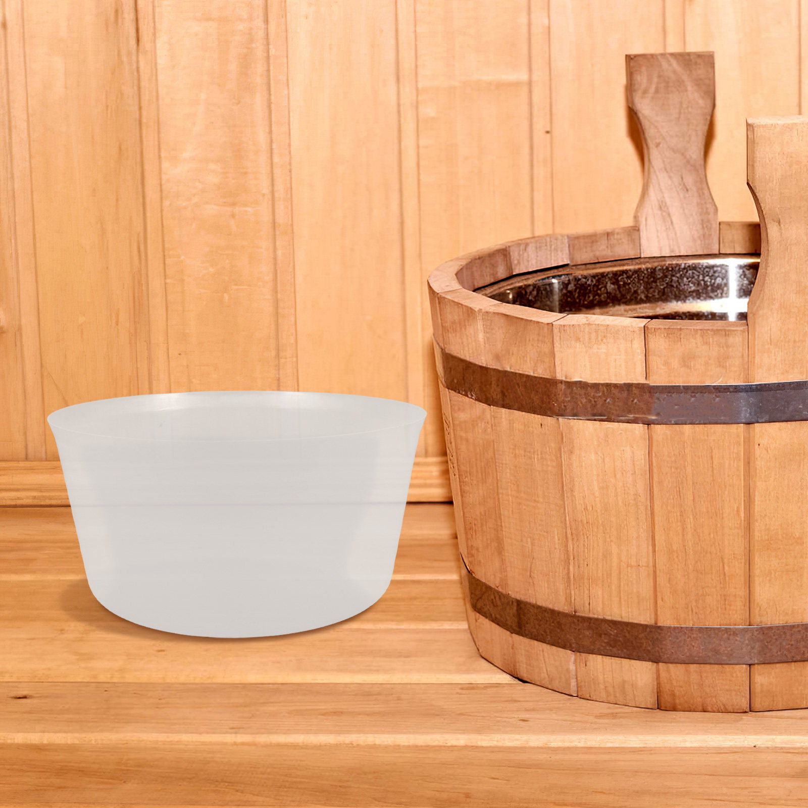 Traditionele houten sauna-emme - Home Essentials Bathroom Accessories recensie en prijs