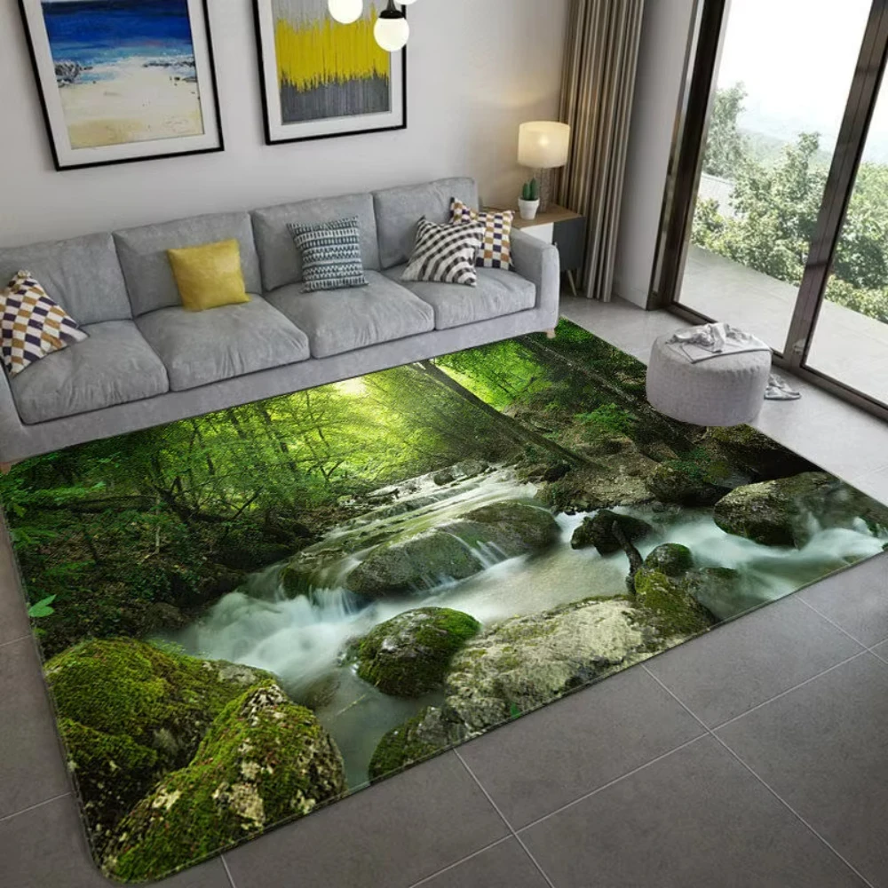 Natuur geïnspireerd 3D landsch - Home Decor Bathroom Ideas recensie en prijs
