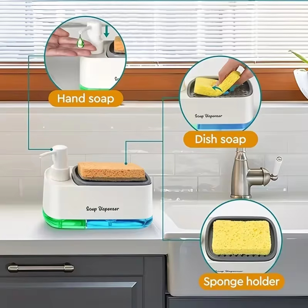 3-in-1 Hand- en Afwasmiddeldis - Soap Dispenser Pump recensie en prijs