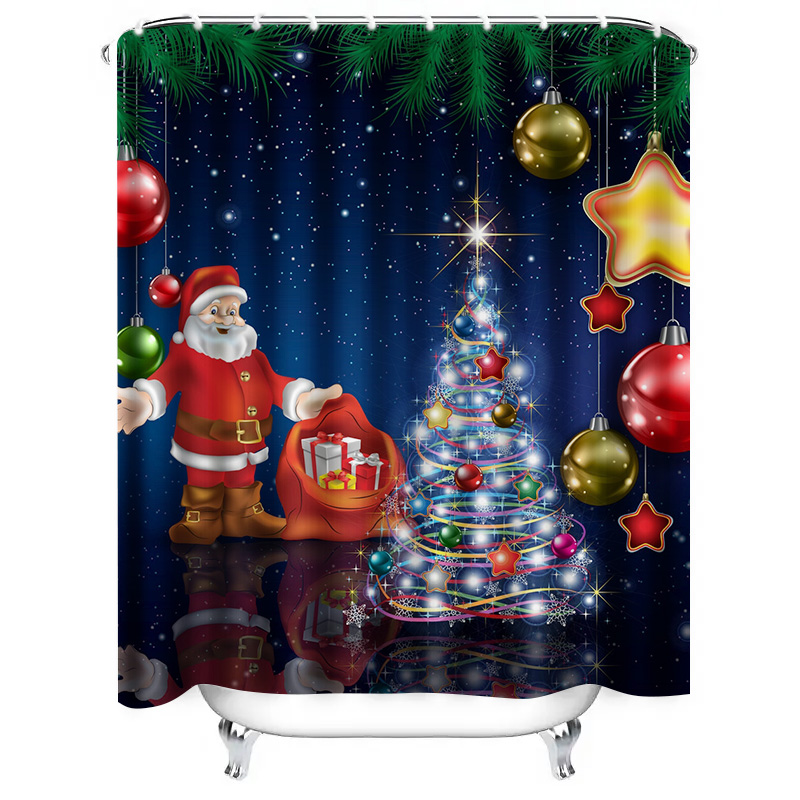 TU Kerst Douchegordijn Kerstma - Home Decor Bathroom Ideas recensie en prijs