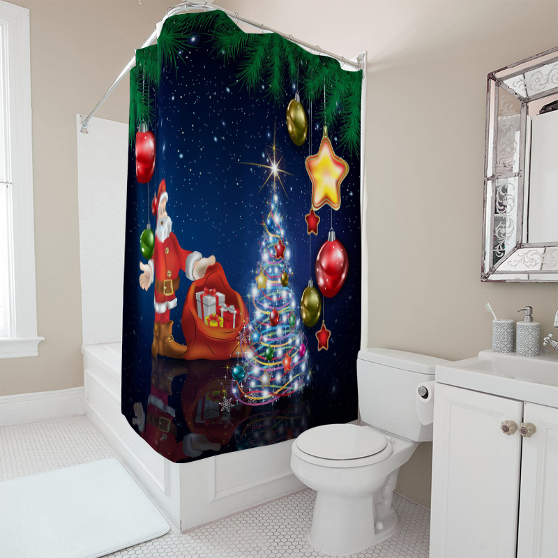 TU Kerst Douchegordijn Kerstma - Home Decor Bathroom Ideas recensie en prijs