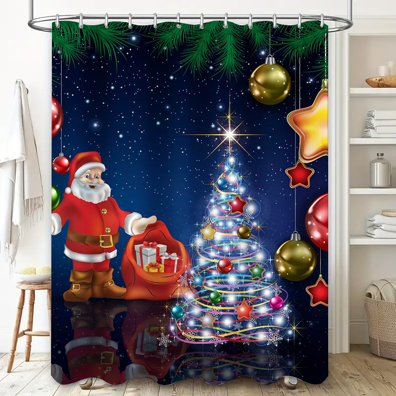 TU Kerst Douchegordijn Kerstma - Home Decor Bathroom Ideas recensie en prijs