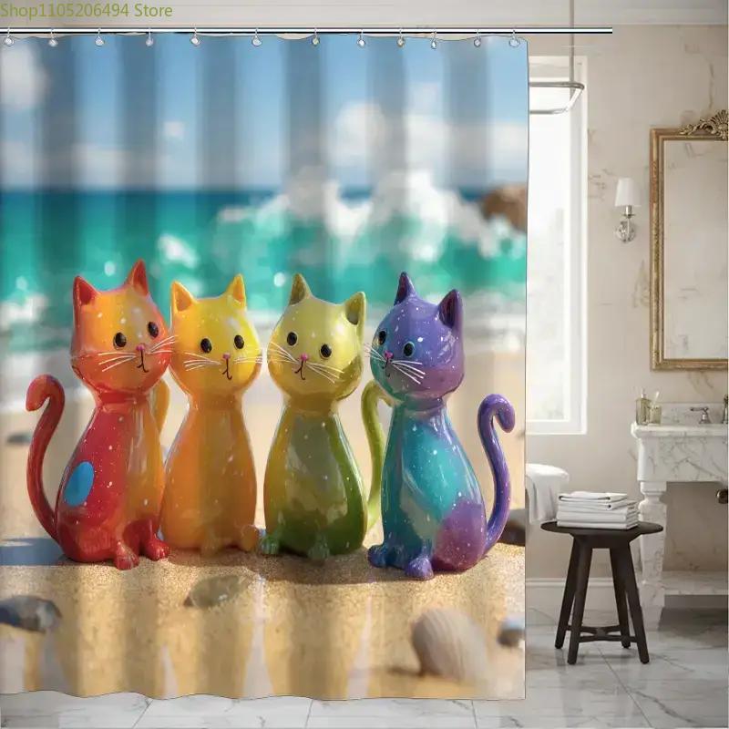 Kleurrijk regenboogkatten douc - Home Decor Bathroom Ideas recensie en prijs