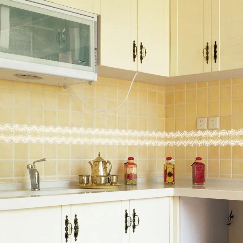 Zoete Kant Ontwerp Behang Gren - Home Bathroom Tiles recensie en prijs